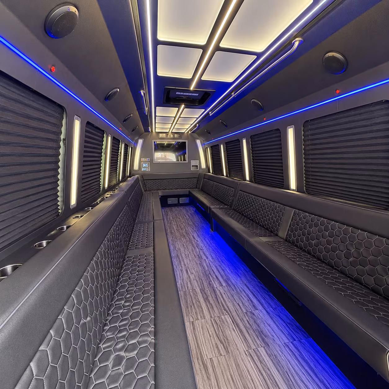 renton 30 passenger party bus interior