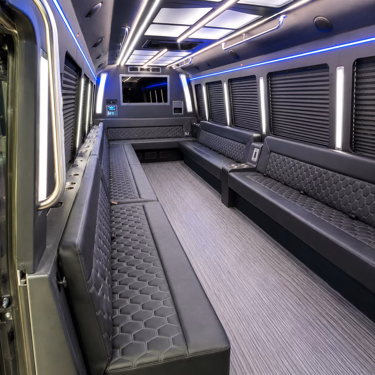renton 40 passenger party bus interior